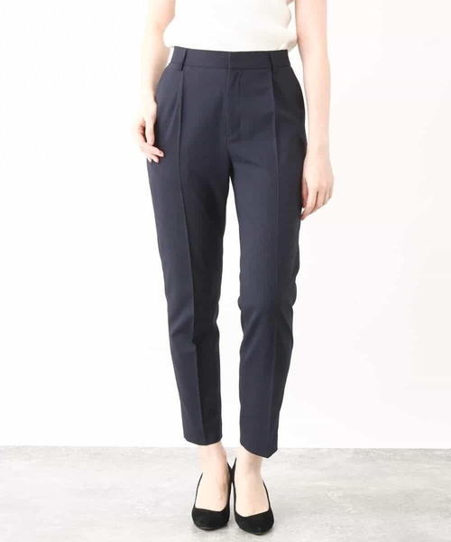 OFUON le MK（オフオンルエムケー）の「[名品シリーズ]ストレッチテーパードパンツ/洗える/WEB限定サイズ（スラックス・レディース・ブルー/ベージュ/ネイビー・40/38/42/36）」の4枚目の写真