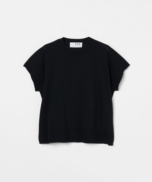 ウォッシャブルコットンシルク 半袖トップス【UVカット】（Tシャツ 