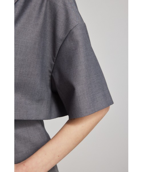 rienda（リエンダ）の「クロップドハーフスリーブジャケット（テーラードジャケット・レディース・ホワイト/ブラック/グレー・FREE）」の19枚目の写真