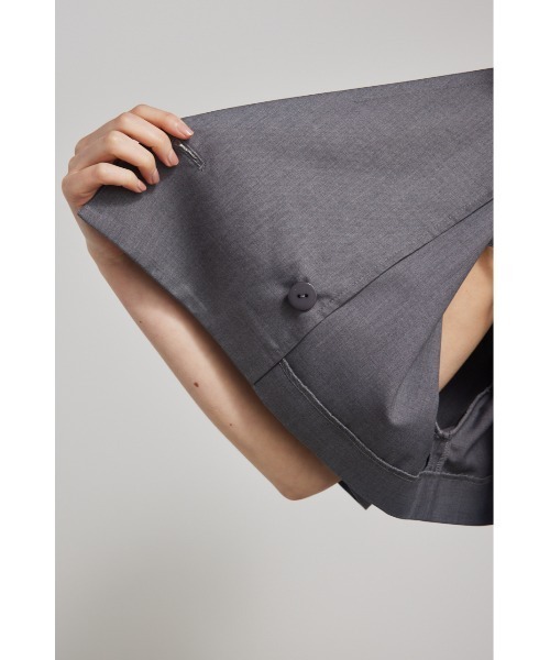 rienda（リエンダ）の「クロップドハーフスリーブジャケット（テーラードジャケット・レディース・ホワイト/ブラック/グレー・FREE）」の21枚目の写真