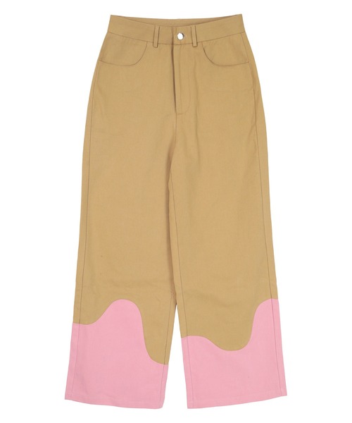 miette（ミエット）の「ウェーブ切替ワイドパンツ（その他パンツ・レディース・チャコール/ベージュ・FREE）」の14枚目の写真