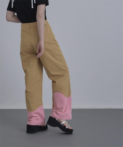 miette（ミエット）の「ウェーブ切替ワイドパンツ（その他パンツ・レディース・チャコール/ベージュ・FREE）」の11枚目の写真