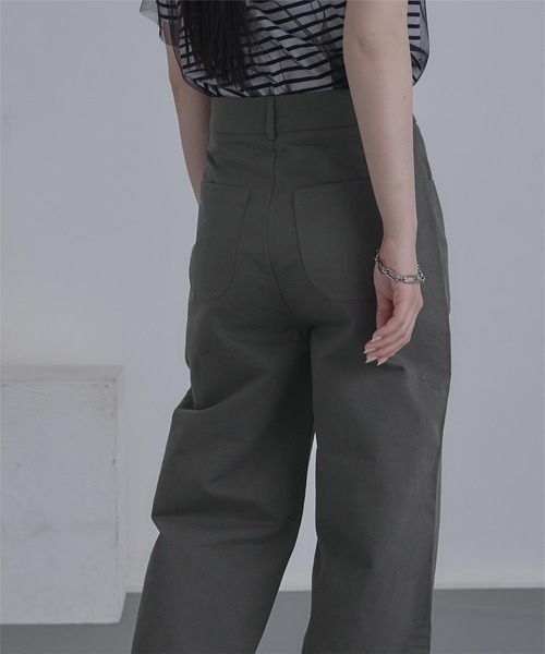 miette（ミエット）の「ウェーブ切替ワイドパンツ（その他パンツ・レディース・チャコール/ベージュ・FREE）」の8枚目の写真