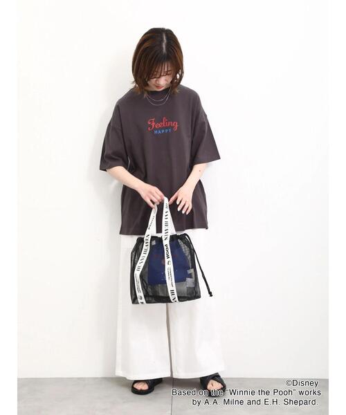 Samansa Mos2 blue（サマンサモスモスブルー）の「【Disney】くまのプーさん/メッシュトート（ハンドバッグ・レディース・イエロー/ブラック・F）」の5枚目の写真