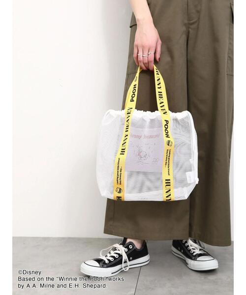 Samansa Mos2 blue（サマンサモスモスブルー）の「【Disney】くまのプーさん/メッシュトート（ハンドバッグ・レディース・イエロー/ブラック・F）」の9枚目の写真