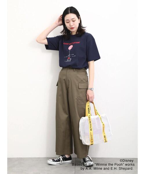 Samansa Mos2 blue（サマンサモスモスブルー）の「【Disney】くまのプーさん/メッシュトート（ハンドバッグ・レディース・イエロー/ブラック・F）」の11枚目の写真