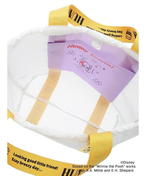 Samansa Mos2 blue（サマンサモスモスブルー）の「【Disney】くまのプーさん/メッシュトート（ハンドバッグ・レディース・イエロー/ブラック・F）」の18枚目の写真