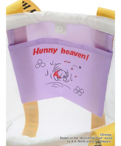 Samansa Mos2 blue（サマンサモスモスブルー）の「【Disney】くまのプーさん/メッシュトート（ハンドバッグ・レディース・イエロー/ブラック・F）」の19枚目の写真