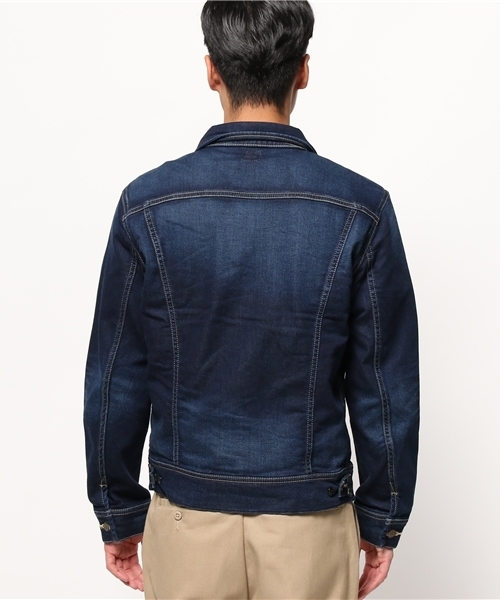 Lee(リー)の「リー別注ジャージージャケット(デニムジャケット・メンズ・インディゴブルー・LARGE/MEDIUM)」の5枚目の写真