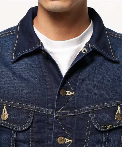Lee(リー)の「リー別注ジャージージャケット(デニムジャケット・メンズ・インディゴブルー・LARGE/MEDIUM)」の10枚目の写真