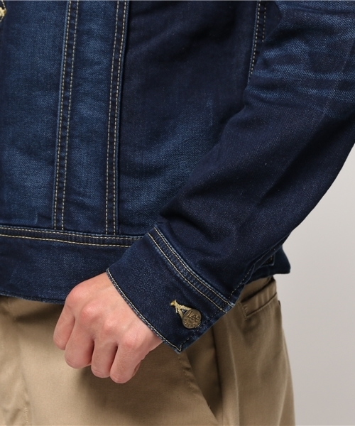 Lee(リー)の「リー別注ジャージージャケット(デニムジャケット・メンズ・インディゴブルー・LARGE/MEDIUM)」の11枚目の写真