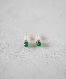 【SHAHA】《SHAHA》宝石質プチ天然石/サージカルステンレス/カラーストーン/ミニピアス/スタッドタイプ/BOX付き(MA)