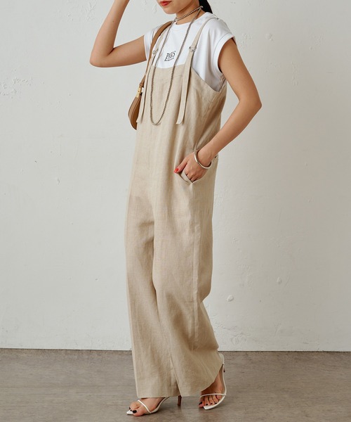 LOUNGEDRESS（ラウンジドレス）の「リネンオールインワン（サロペット 