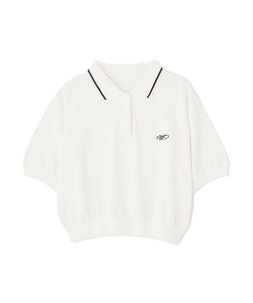 FREE'S MART(フリーズマート)の「パフスリーブショート丈ポロシャツ(ポロシャツ・レディース・ホワイト/ネイビー・FREE)」の20枚目の写真