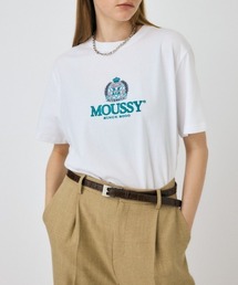 CLASSIC EMBROIDERY MOUSSY Tシャツ
