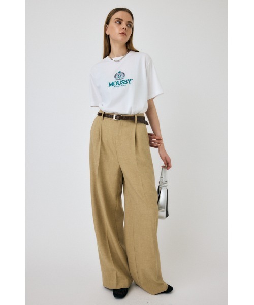 MOUSSY（マウジー）の「CLASSIC EMBROIDERY MOUSSY Tシャツ（Tシャツ/カットソー・レディース・ライトブラック/ホワイト/ベージュ・FREE）」の19枚目の写真