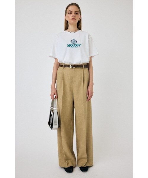 MOUSSY（マウジー）の「CLASSIC EMBROIDERY MOUSSY Tシャツ（Tシャツ/カットソー・レディース・ライトブラック/ホワイト/ベージュ・FREE）」の18枚目の写真