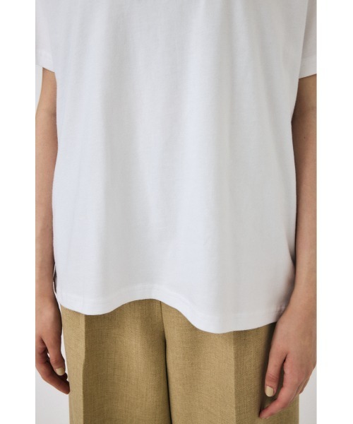 MOUSSY（マウジー）の「CLASSIC EMBROIDERY MOUSSY Tシャツ（Tシャツ/カットソー・レディース・ライトブラック/ホワイト/ベージュ・FREE）」の22枚目の写真