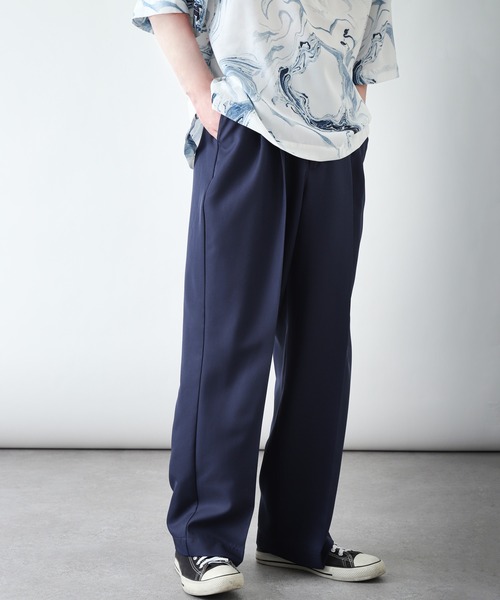 ZIP FIVE（ジップファイブ）の「【ZIP FIVE】ドレープルーズ バルーンタック パンツ / ワイド ルーズ スラックス（スラックス・メンズ・ベージュ/ブラック/オフホワイト/インディゴブルー/オリーブ/グレイッシュベージュ/チャコール/ネイビー・LARGE/MEDIUM/X-LARGE）」の8枚目の写真