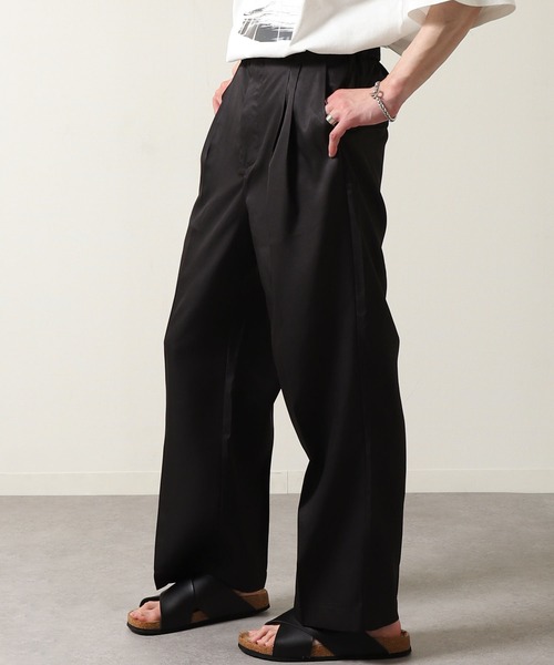 ZIP FIVE（ジップファイブ）の「【ZIP FIVE】ドレープルーズ バルーンタック パンツ / ワイド ルーズ スラックス（スラックス・メンズ・ベージュ/ブラック/オフホワイト/インディゴブルー/オリーブ/グレイッシュベージュ/チャコール/ネイビー・LARGE/MEDIUM/X-LARGE）」の20枚目の写真