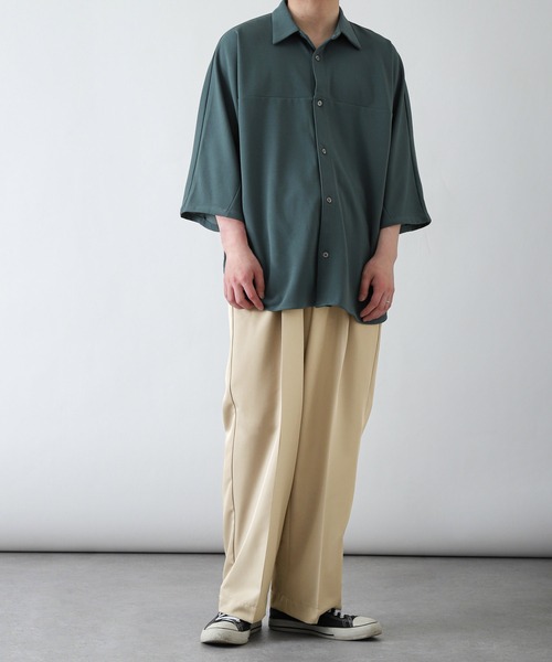 ZIP FIVE（ジップファイブ）の「【ZIP FIVE】ドレープルーズ バルーンタック パンツ / ワイド ルーズ スラックス（スラックス・メンズ・ベージュ/ブラック/オフホワイト/インディゴブルー/オリーブ/グレイッシュベージュ/チャコール/ネイビー・LARGE/MEDIUM/X-LARGE）」の16枚目の写真