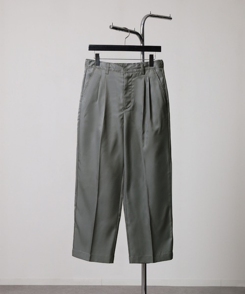 ZIP FIVE（ジップファイブ）の「【ZIP FIVE】ドレープルーズ バルーンタック パンツ / ワイド ルーズ スラックス（スラックス・メンズ・ベージュ/ブラック/オフホワイト/インディゴブルー/オリーブ/グレイッシュベージュ/チャコール/ネイビー・LARGE/MEDIUM/X-LARGE）」の18枚目の写真