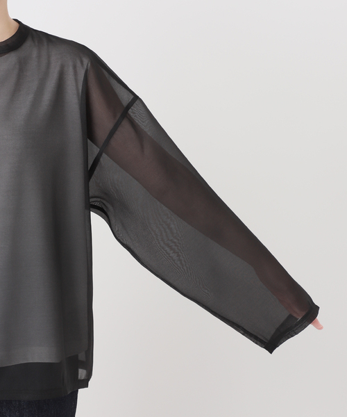 B.C STOCK(ベーセーストック)の「シアープルオーバー×ノースリーブセット(Tシャツ/カットソー・レディース・ブラック/アイボリー・FREE)」の18枚目の写真