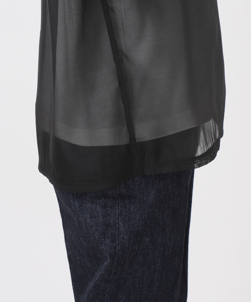 B.C STOCK(ベーセーストック)の「シアープルオーバー×ノースリーブセット(Tシャツ/カットソー・レディース・ブラック/アイボリー・FREE)」の20枚目の写真