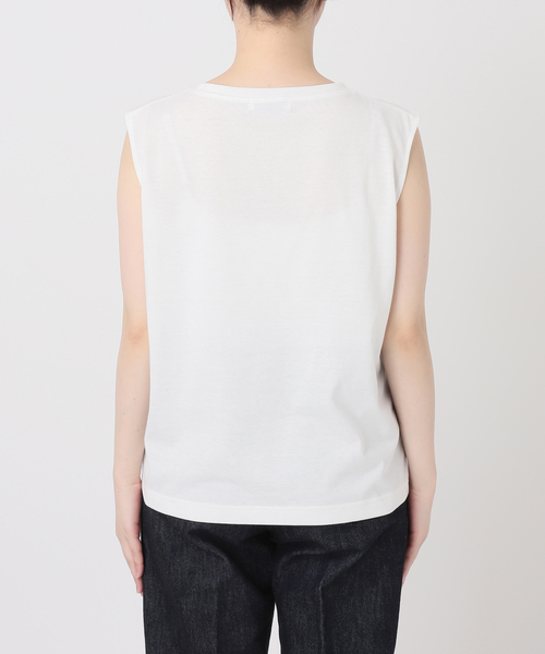 B.C STOCK(ベーセーストック)の「シアープルオーバー×ノースリーブセット(Tシャツ/カットソー・レディース・ブラック/アイボリー・FREE)」の12枚目の写真