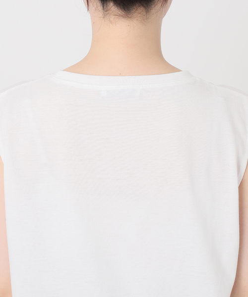 B.C STOCK(ベーセーストック)の「シアープルオーバー×ノースリーブセット(Tシャツ/カットソー・レディース・ブラック/アイボリー・FREE)」の14枚目の写真