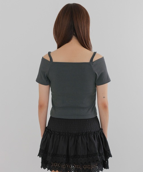 3.3 Field Trip （3.3フィールドトリップ）の「3.3 Field Trip／オフショルリブT（Tシャツ/カットソー・レディース・ピンク/ブルー/チャコール・FREE）」の9枚目の写真