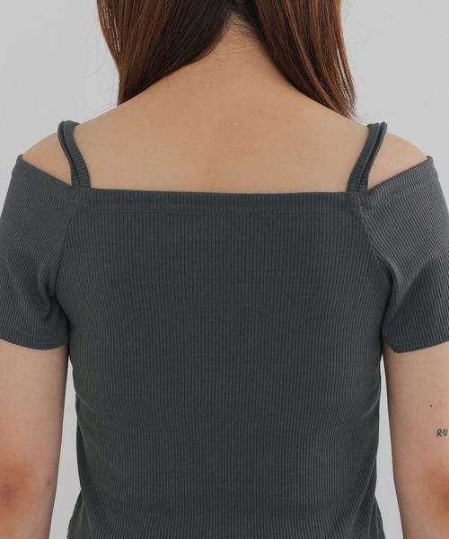 3.3 Field Trip （3.3フィールドトリップ）の「3.3 Field Trip／オフショルリブT（Tシャツ/カットソー・レディース・ピンク/ブルー/チャコール・FREE）」の10枚目の写真