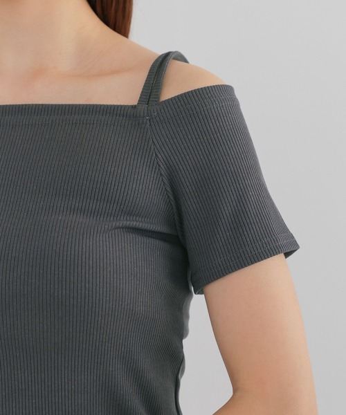 3.3 Field Trip （3.3フィールドトリップ）の「3.3 Field Trip／オフショルリブT（Tシャツ/カットソー・レディース・ピンク/ブルー/チャコール・FREE）」の12枚目の写真