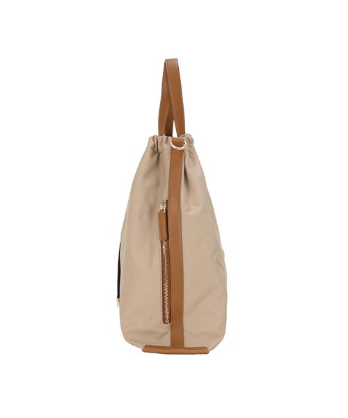 MIAN （ミアン）の「CLEMATIS / A4 2wayトートバッグ（トートバッグ・レディース・グレイッシュベージュ/ブラック/ホワイト・FREE）」の20枚目の写真