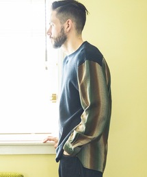 WAFFLE & MULTI STRIPE / HYBRID SHIRT / M243106