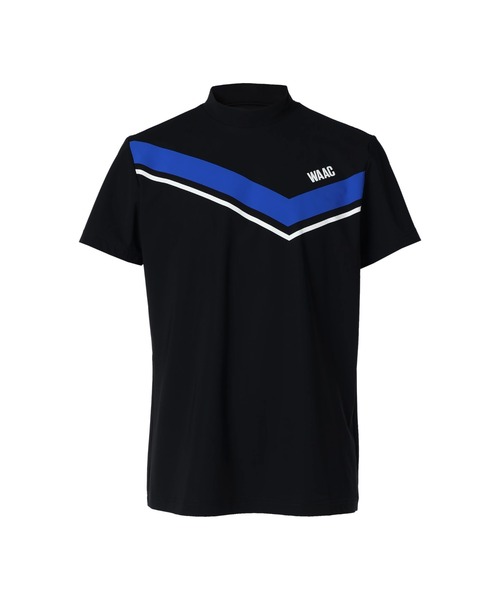 WAAC(ワック)の「MENS CARVICOスムース 半袖モックネック(Tシャツ/カットソー・メンズ・ロイヤルブルー/ホワイト/ブラック・LARGE/MEDIUM/SMALL/X-LARGE)」の2枚目の写真