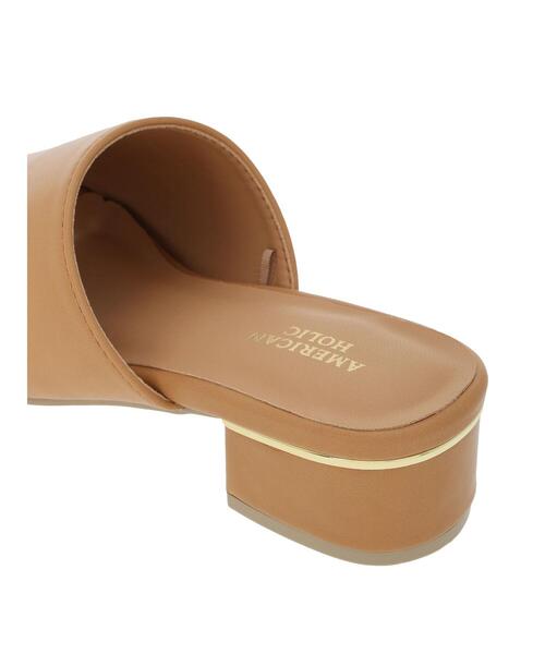 AMERICAN HOLIC（アメリカンホリック）の「スクエアトゥサンダル（サンダル・レディース・ブラック/キャメル・S/L/M）」の5枚目の写真