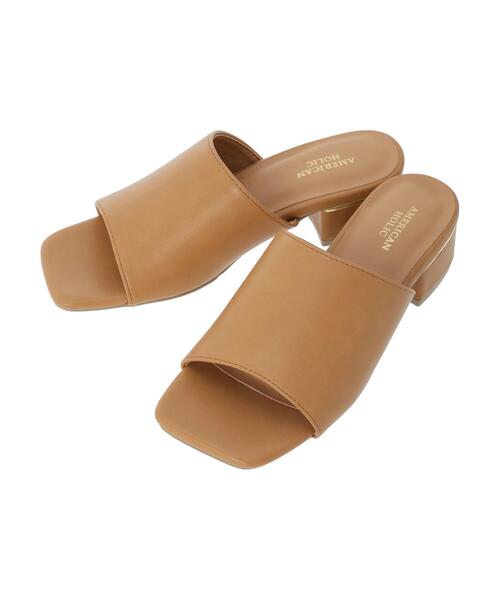 AMERICAN HOLIC（アメリカンホリック）の「スクエアトゥサンダル（サンダル・レディース・ブラック/キャメル・S/L/M）」の8枚目の写真