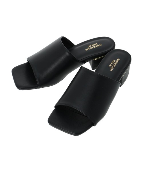 AMERICAN HOLIC（アメリカンホリック）の「スクエアトゥサンダル（サンダル・レディース・ブラック/キャメル・S/L/M）」の13枚目の写真