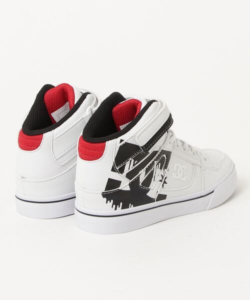 DC(ディーシー)の「DC/ディーシー スニーカー キッズ Ks PURE HIGH-TOP SE EV SN キッズ ピュア ハイトップ エスイー イーブイ エスエヌ スニーカー スケートボード ストリート ゴムひも ハイカット DK244004(スニーカー・キッズ・ホワイト×ネイビー/ホワイト×ブラック・18.0cm/19.0cm/20.0cm/21.0cm/22.0cm/23.0cm/17.0cm)」の8枚目の写真