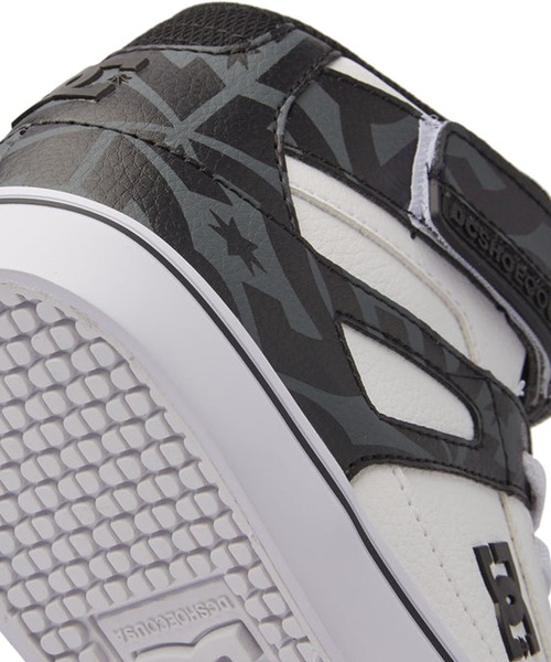 DC(ディーシー)の「DC/ディーシー スニーカー キッズ Ks PURE HIGH-TOP SE EV SN キッズ ピュア ハイトップ エスイー イーブイ エスエヌ スニーカー スケートボード ストリート ゴムひも ハイカット DK244004(スニーカー・キッズ・ホワイト×ネイビー/ホワイト×ブラック・18.0cm/19.0cm/20.0cm/21.0cm/22.0cm/23.0cm/17.0cm)」の5枚目の写真