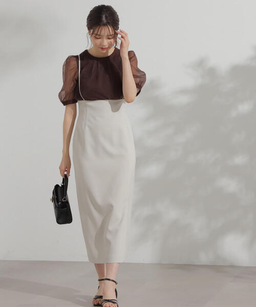 PROPORTION BODY DRESSING（プロポーションボディドレッシング）の「２ＷＡＹタイトスカート / 1214220706（スカート・レディース・ベージュ/ブラック・SMALL/MEDIUM）」の18枚目の写真