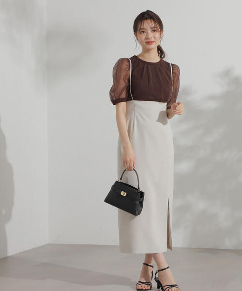 PROPORTION BODY DRESSING（プロポーションボディドレッシング）の「２ＷＡＹタイトスカート / 1214220706（スカート・レディース・ベージュ/ブラック・SMALL/MEDIUM）」の17枚目の写真