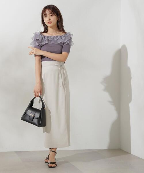 PROPORTION BODY DRESSING（プロポーションボディドレッシング）の「２ＷＡＹタイトスカート / 1214220706（スカート・レディース・ベージュ/ブラック・SMALL/MEDIUM）」の14枚目の写真