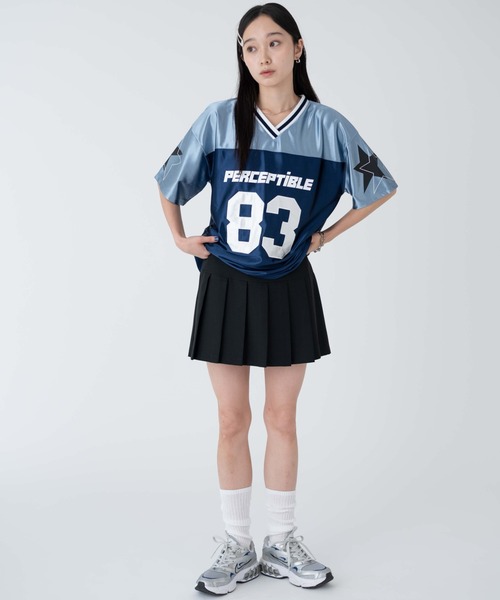 WEGO(ウィゴー)の「WEGO/ナンバリングビッグT(Tシャツ/カットソー・レディース・ライトグレー/ブルー・FREE)」の10枚目の写真