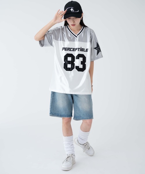 WEGO(ウィゴー)の「WEGO/ナンバリングビッグT(Tシャツ/カットソー・レディース・ライトグレー/ブルー・FREE)」の16枚目の写真
