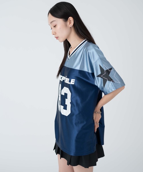 WEGO(ウィゴー)の「WEGO/ナンバリングビッグT(Tシャツ/カットソー・レディース・ライトグレー/ブルー・FREE)」の19枚目の写真