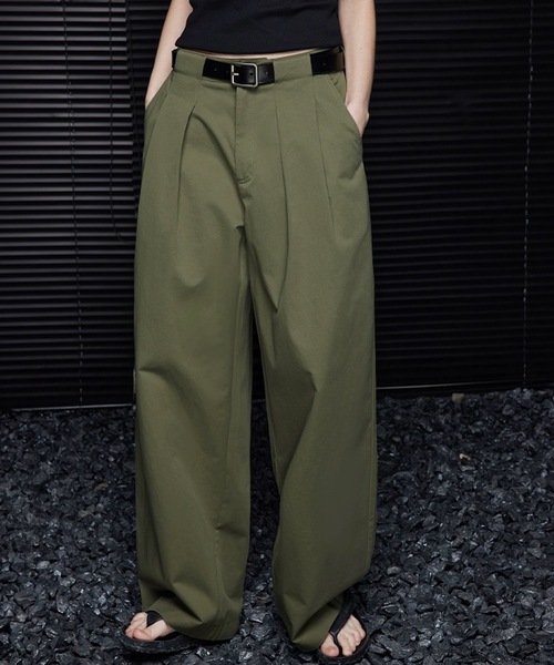 ANOTHER S(アナザーエス)の「タックチノパン(チノパンツ・レディース・カーキ・S/M/L)」の5枚目の写真
