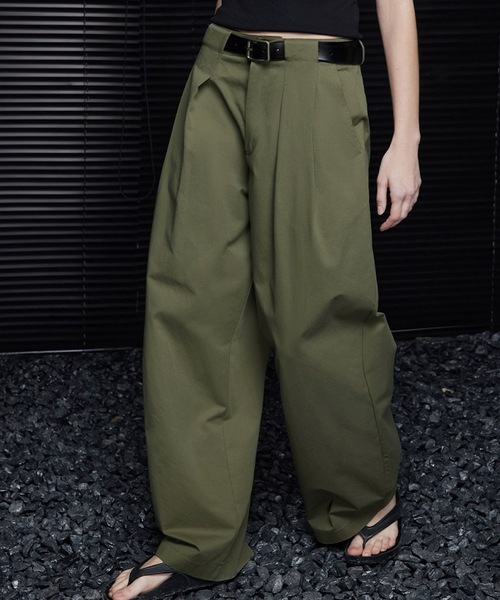 ANOTHER S(アナザーエス)の「タックチノパン(チノパンツ・レディース・カーキ・S/M/L)」の9枚目の写真