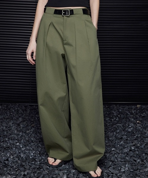 ANOTHER S(アナザーエス)の「タックチノパン(チノパンツ・レディース・カーキ・S/M/L)」の11枚目の写真